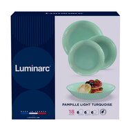 Serviesset Luminarc Pampille Turquesa Turkoois Glas 18 Onderdelen 4