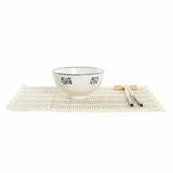 Sushi set DKD Home Decor Bamboe Keramiek Wit Orientaals 14,5 x 14,5 x 31 cm (16 Onderdelen) 2