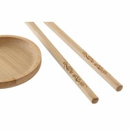 Sushi set DKD Home Decor 24 x 0,5 x 0,5 cm Natuurlijk Orientaals 2