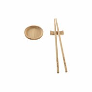 Sushi set DKD Home Decor 24 x 0,5 x 0,5 cm Natuurlijk Orientaals 3