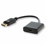 Adapter DisplayPort naar HDMI Savio CL-55 Zwart 20 cm 1