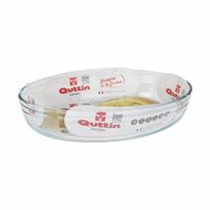 Ovenschaal Quttin   Transparant Glas Ovalen 2,2 L 30,1 x 20,9 x 6,3 cm (4 Stuks) 2