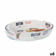 Ovenschaal Quttin   Transparant Glas Ovalen 3,4 L 35,1 x 24,1 x 6,5 cm (6 Stuks) 1