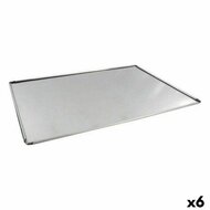 Ovenschaal VR Zilverkleurig Aluminium Rechthoekig 48 x 34 x 0,5 cm (6 Stuks) 1