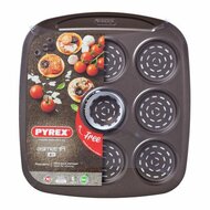 Ovenschaal Pizza Mini Pyrex Asimetria Gegalvaniseerd staal (9 Compartimenten) (16 x 16 cm) 1