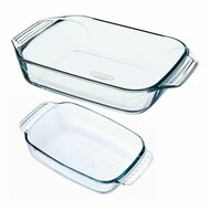 Set met ovenschalen Pyrex Classic Transparant Glas (2 pcs) 2