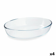 Ovenschaal Pyrex Classic Vidrio Transparant Glas Ovaalvormig 30 x 21 x 7 cm (4 Stuks) 1