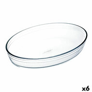 Ovenschaal &Ocirc; Cuisine Ocuisine Vidrio Transparant Glas Ovaalvormig 35 x 25 x 7 cm (6 Stuks) 1