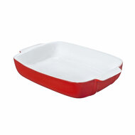 Ovenschaal Pyrex Signature Wit Rood Keramisch Rechthoekig 29 x 19 x 7 cm (6 Stuks) 2