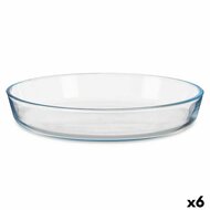 Ovenschaal Transparant Borosilicaatglas 25,5 x 4,5 x 25,5 cm (6 Stuks) 1