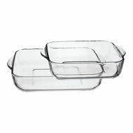 Set met ovenschalen 1690037 Transparant Kristal 1 L (2 Stuks) 2