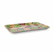 Ontbijtdienblad Quid Habitat Multicolour Plastic 28 x 20 x 1,5 cm Met handvatten Vruchten (12 Stuks) 2