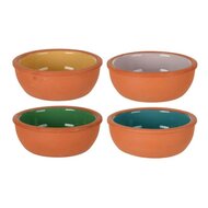 Kommenset Excellent Houseware Aardewerk Aperitief Terra cotta 4 Onderdelen 150 ml &Oslash; 10,4 x 4,2 cm 1