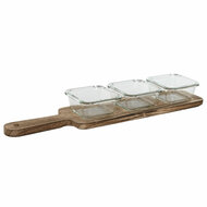 Snackdienblad Home ESPRIT Natuurlijk 140 ml 43 x 10 x 5,5 cm 1