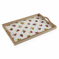 Snackdienblad Versa Strawberry Hout MDF (30 x 5 x 45 cm) 1