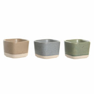 Set voor voorgerechtjes DKD Home Decor 21,6 x 15 x 1,5 cm Porselein Multicolour Bamboe Scandinavisch 2