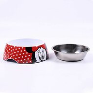 Voerbak voor honden Minnie Mouse Rood Melamine 180 ml Zwart Metaal 5