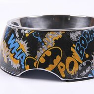 Voerbak voor honden Batman Melamine 180 ml Zwart Metaal 5