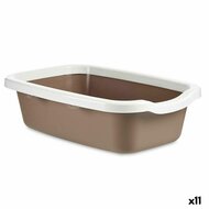 Kattenbak Wit Beige Plastic 38 x 16 x 58,5 cm (11 Stuks) 1