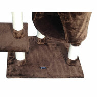 Krabpaal voor katten Gloria 55 x 40 x 120 cm Bruin Hout Papier Sisal 6