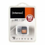 Micro SD kaart met adapter INTENSO 3413470 16 GB Klasse 10 1