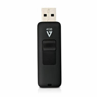 Micro SD kaart met adapter V7 VF24GAR-3E           Zwart 4 GB 1