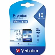 SD Geheugenkaart Verbatim PREMIUM SDHC C10/U1 16 GB 1