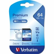 SD Geheugenkaart Verbatim PREMIUM SDXC C10/U1 64 GB 2 g 1