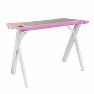 Bureau Mars Gaming MGD100RGBP Wit Roze Staal 100 x 60 cm 1