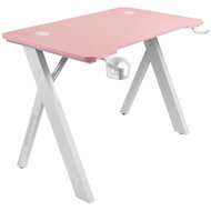 Bureau Mars Gaming MGD100RGBP Wit Roze Staal 100 x 60 cm 2