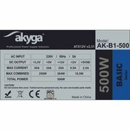 Voedingsbron Akyga AK-B1-500 500 W RoHS CE Bekabeld ATX 4