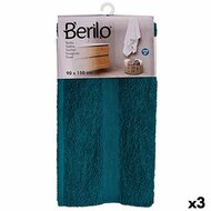 Badhanddoek 90 x 150 cm Blauw (3 Stuks) 1