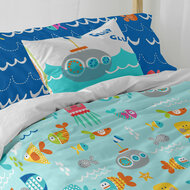 Kussenhoes HappyFriday Moshi Moshi Sea Life Multicolour 50 x 30 cm 5