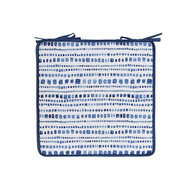 Stoelkussen Home ESPRIT Blauw Wit 38 x 38 x 2 cm 4