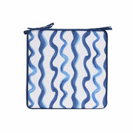 Stoelkussen Home ESPRIT Blauw Wit 38 x 38 x 2 cm 4