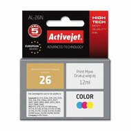 Compatibele inktcartridge Activejet AL-26N Cyaan/Magenta/Geel 1