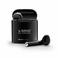 In-ear Bluetooth oordopjes Savio TWS-02 Zwart Grafiet 1