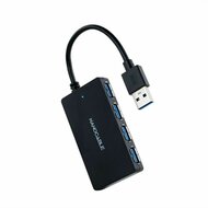 USB-HUB NANOCABLE 10.16.4403 Zwart 1