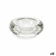 Kaarshouder Transparant Glas 6,5 x 2,5 x 6,5 cm (12 Stuks) 1