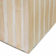 Kaarshouder Beige Bamboe Hout MDF 10,5 x 10,5 x 21 cm 4