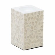 Kaarshouder Beige Parelmoer Hout MDF 10,5 x 10,5 x 16 cm 1