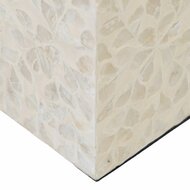 Kaarshouder Beige Parelmoer Hout MDF 10,5 x 10,5 x 16 cm 4