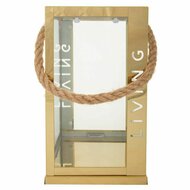 Lantaarn Alexandra House Living Goud Glas Roestvrij staal 18 x 30 x 18 cm 3