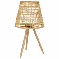 Lantaarn Alexandra House Living Natuurlijk Bamboe Rotan 36 x 64 x 36 cm 2