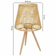 Lantaarn Alexandra House Living Natuurlijk Bamboe Rotan 36 x 64 x 36 cm 3