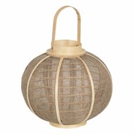 Lantaarn Lantaarn Beige Natuurlijk Jute 33,5 x 33,5 x 30,5 cm 1