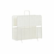 Tijdschriftenrek DKD Home Decor Wit Natuurlijk Metaal vlechtwerk Boho 36,5 x 15 x 41 cm 1