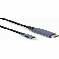 Adapter HDMI naar DVI GEMBIRD CC-USB3C-HDMI-01-6 Zwart/Gris 1,8 m 8