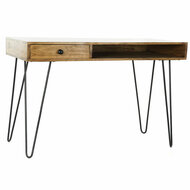 Bureau DKD Home Decor 115 x 55 x 76 cm Natuurlijk Zwart Metaal 1