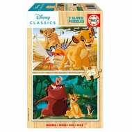 Set van 2 Puzzels The Lion King Classics 25 Onderdelen 1